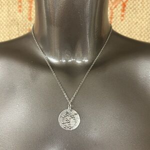 Jes MaHarry handmade unisex Aquarius Zodiac necklace. New in box.
